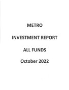 Investment Report - October 2022