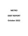 Debt Report - October 2022