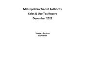 Sales Tax Report (December 2022)