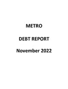 Debt Report - November 2022