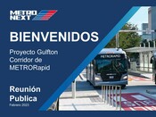 METRORapid Gulfton Presentation (Spanish) - February 2023