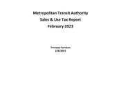Sales Tax Report (February) 2023