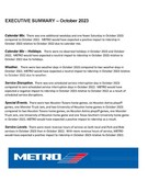 October 2023 ridership report