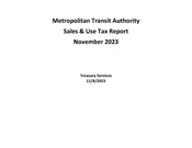 Sales Tax Report (November 2023)