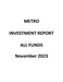 Investment Report - November 2023