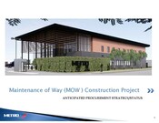 MOW Facility Construction Anticipated Procurement Strategy / Status Presentation