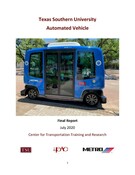 TSU Automated Vehicle (AV) Pilot Report