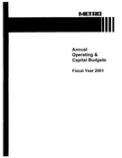 2001 Annual Budget