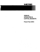 2003 Annual Budget