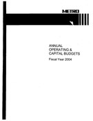 2004 Annual Budget