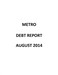 Debt Report - August 2014