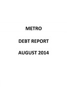 Debt Report - August 2014
