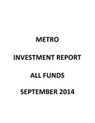 Investment Report - September 2014