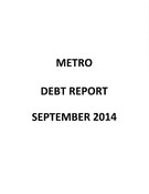 Debt Report - September 2014