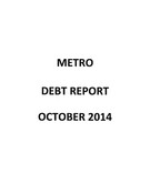 Debt Report - October 2014