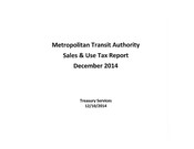 Sales Tax Report (December 2014)