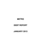 Debt Report - January 2013