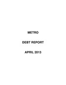 Debt Report - April 2013