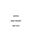 Debt Report - May 2013