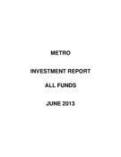 Investment Report - June 2013