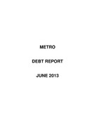 Debt Report - June 2013