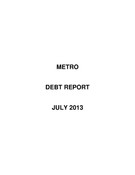 Debt Report - July 2013