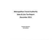 Sales Tax Report (December 2013)