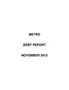 Debt Report - November 2013