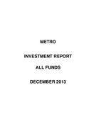 Investment Report - December 2013