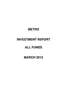 Investment Report - March 2012
