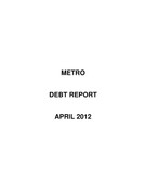 Debt Report - April 2012
