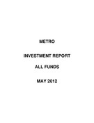 Investment Report - May 2012