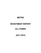 Investment Report - July 2012