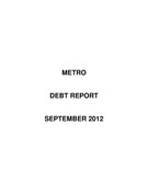 Debt Report - September 2012