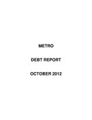 Debt Report - October 2012