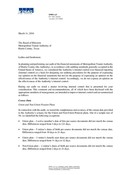 External Auditors' Letter to the Audit Committee (Management Letter) - 2015