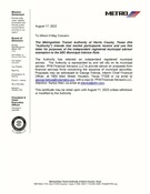 IRMA letter (2020)