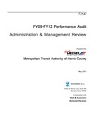 Performance Audit - FY09-FY12