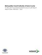 Performance Audit - FY16-FY19