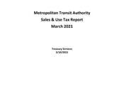 Sales Tax Report (March 2021)