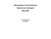 Sales Tax Report (May) 2021
