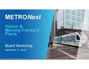 METRONext Board Workshop Presentation - December 2018