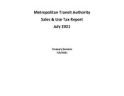 Sales Tax Report (July) 2021