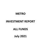 Investment Report - July 2021