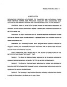 August 2005 Board Resolutions