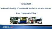 5310 Grant Program Workshop