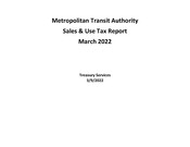 Sales Tax Report (March 2022)
