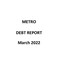 Debt Report - March 2022