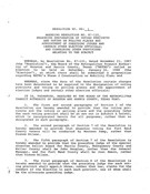 January 1988 Board Resolutions