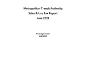 Sales Tax Report (June) 2022
